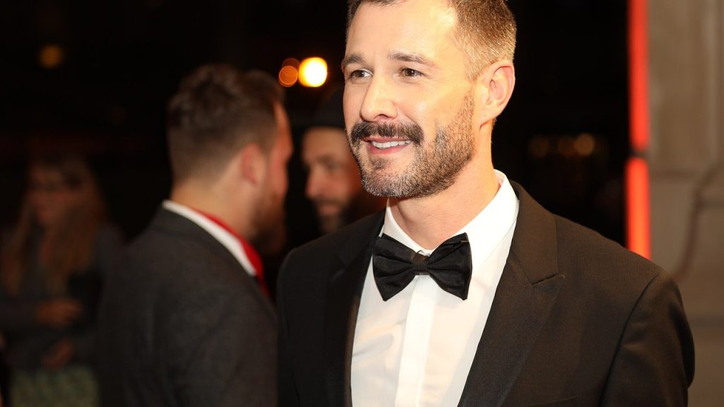 Moderator Jochen Schropp beim Hessischen Filmpreis 2017